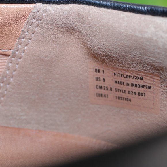 Fitflop Petrina Chain Loafer Platfrom Slip On Women 9 Black Leather Comfy Toning - Picture 13 of 14